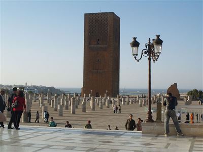 Blick auf den Vorplatz Mausoleum von Mohammed 
